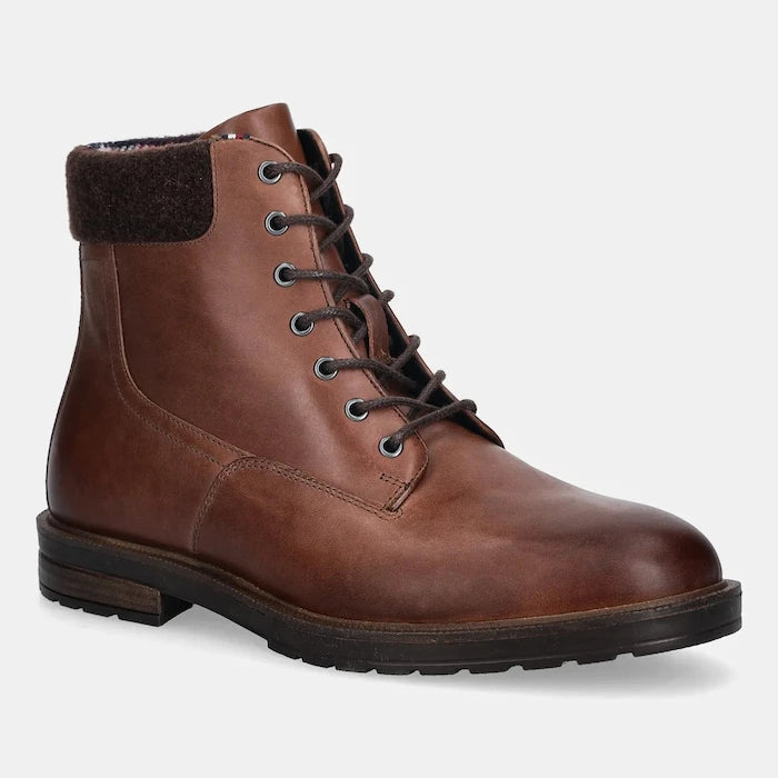 Tommy Hilfiger CLEATED HILFIGER W LTH BOOT Deri Trekking Bot