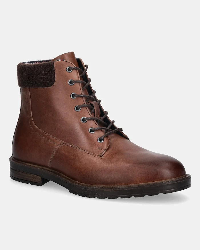 Tommy Hilfiger CLEATED HILFIGER W LTH BOOT Deri Trekking Bot