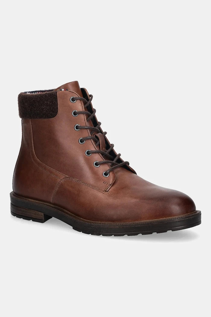 Tommy Hilfiger CLEATED HILFIGER W LTH BOOT Deri Trekking Bot