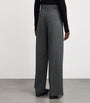 Black Straight Wide-Leg Trousers