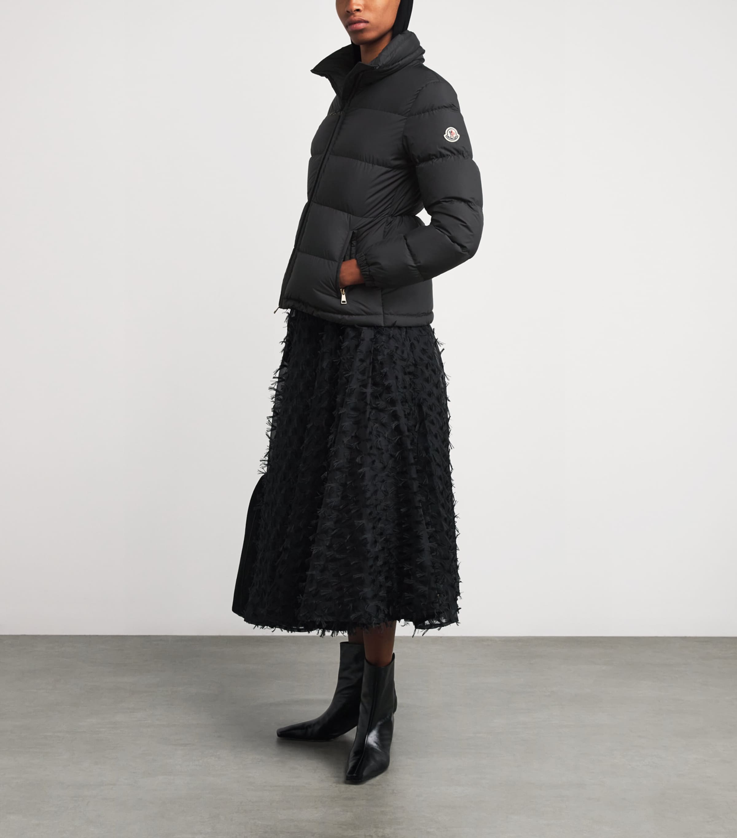 Moncler Black Down Dourbe Puffer Jacket