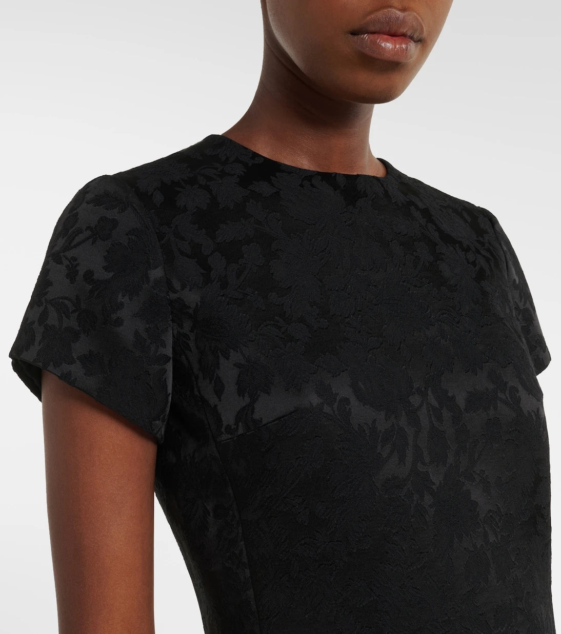 Saint Laurent - Devoré floral cotton-blend minidress