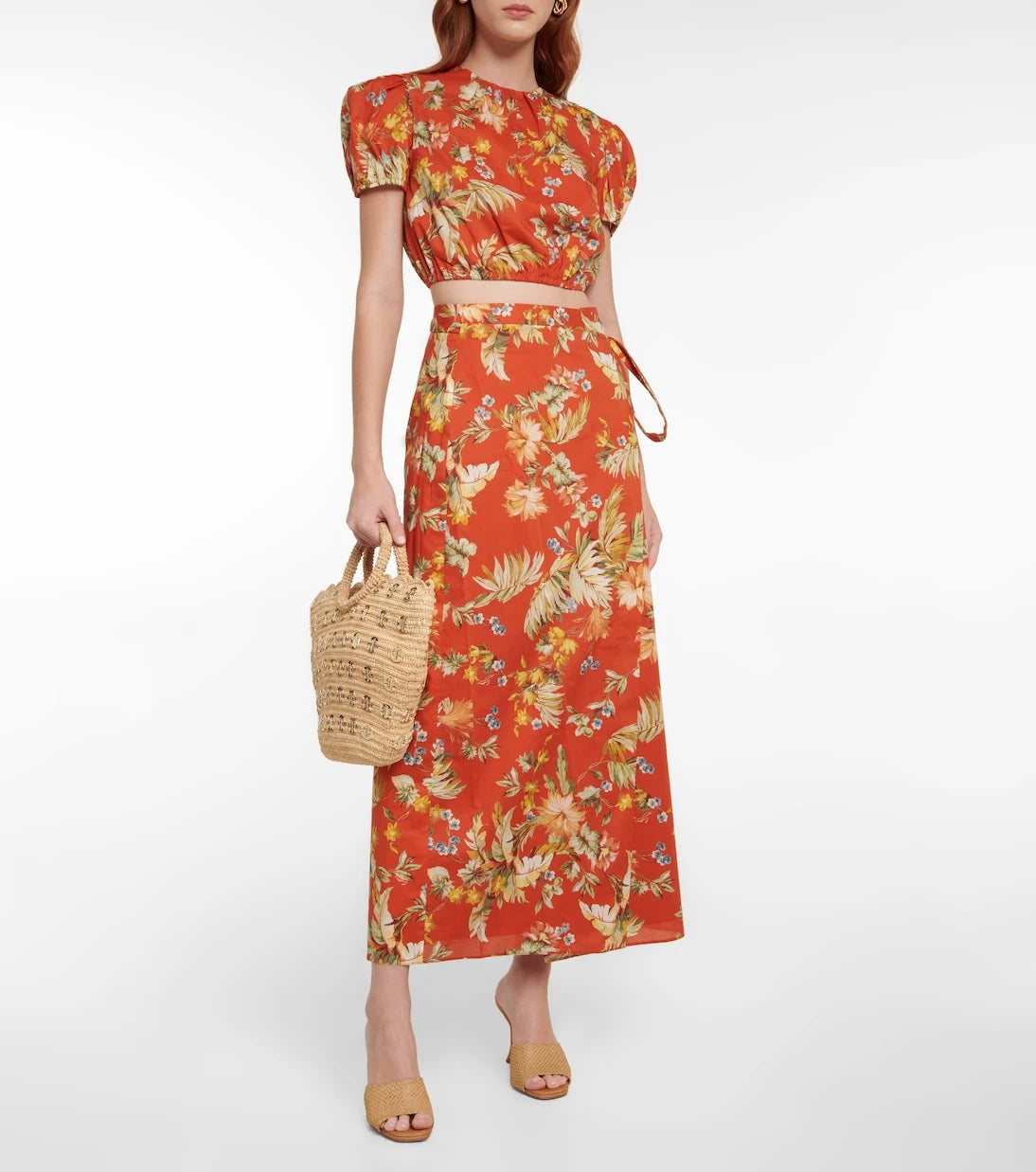 Erdem - Vacation Hydra floral cotton crop top