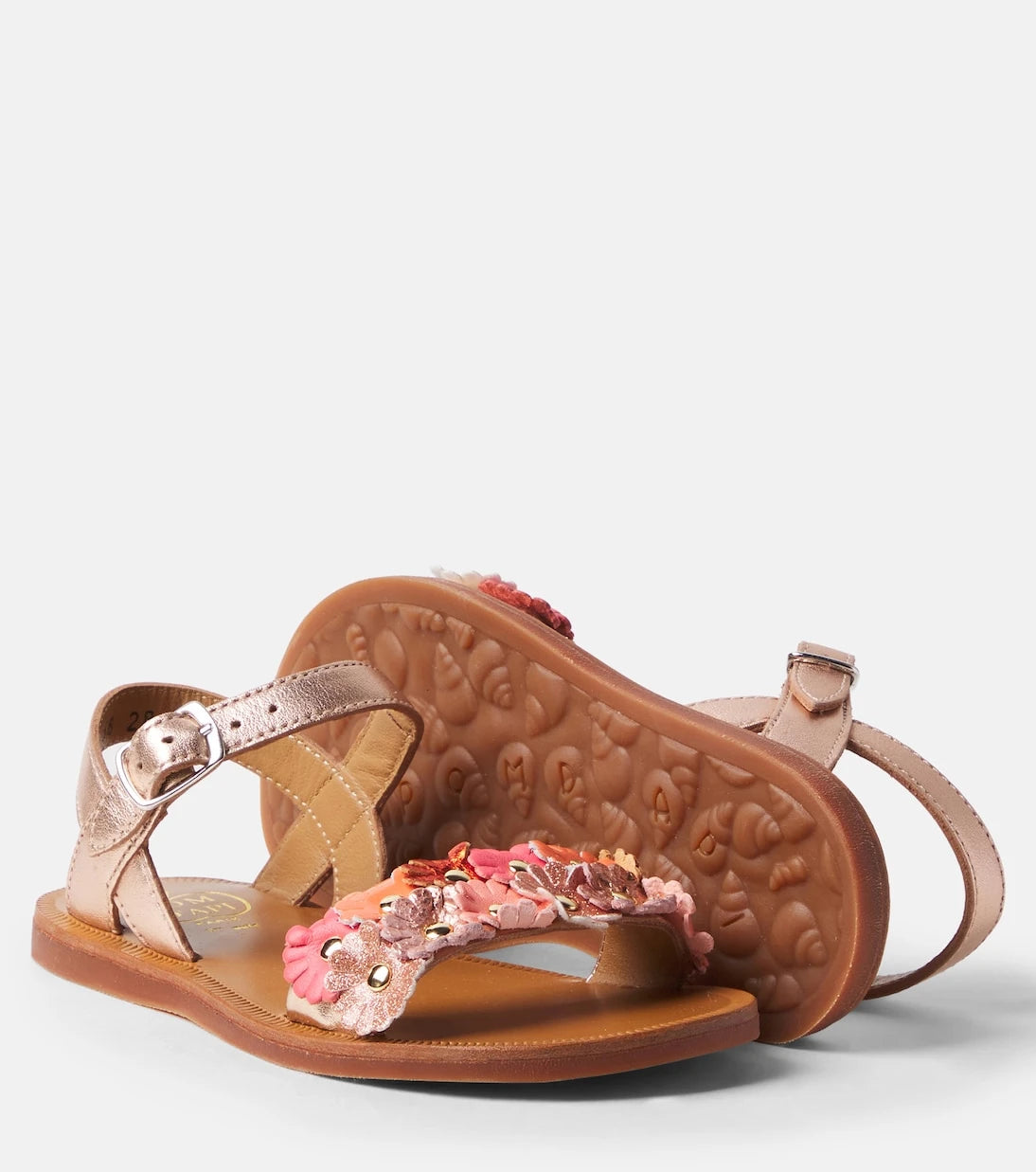 Pom d'Api - Plagette Multi Flo leather sandals