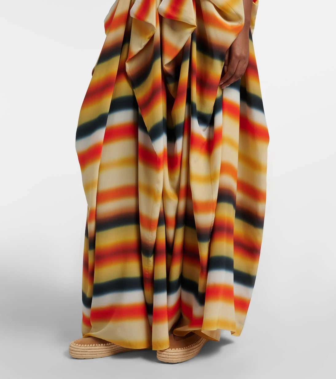Loewe - Paula's Ibiza striped silk maxi dress
