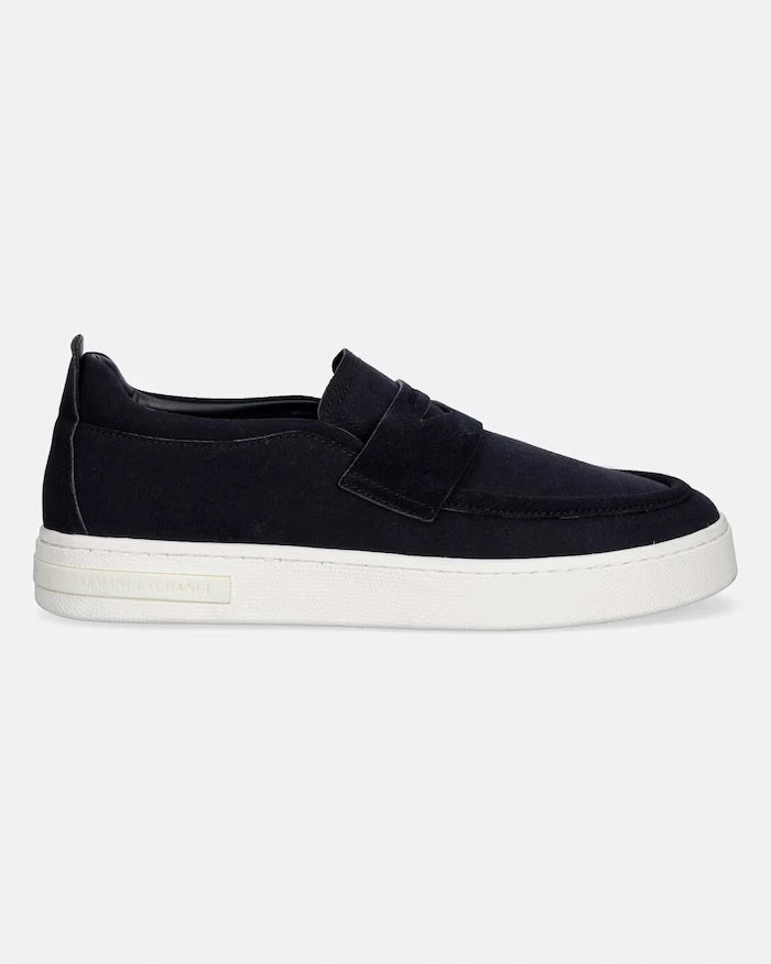 Armani Exchange Erkek Süet Mokasen