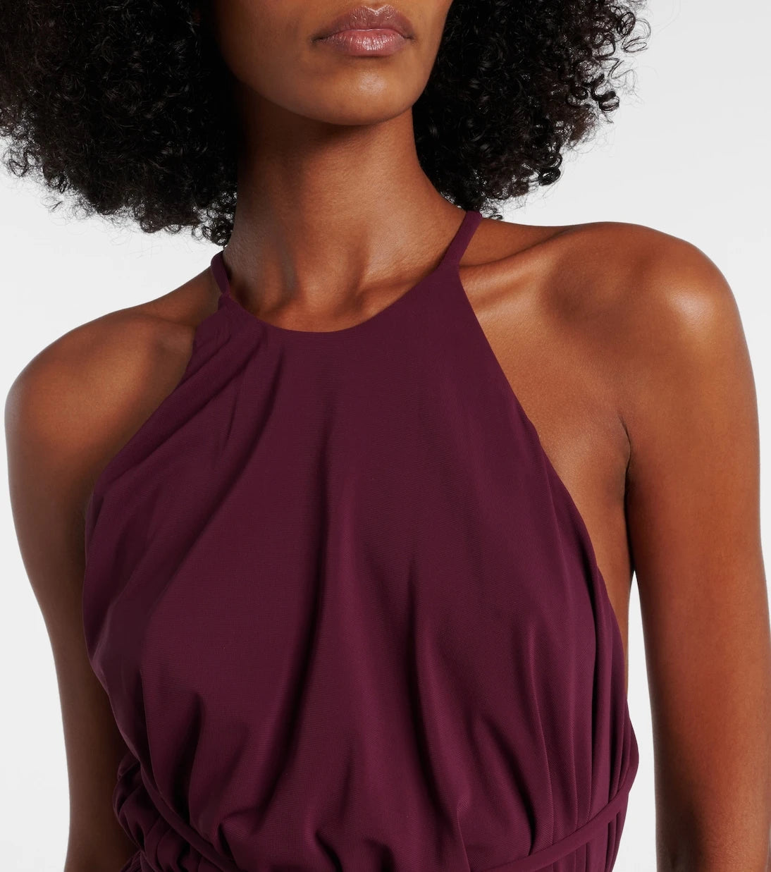 Eres - Ines halterneck jersey midi dress