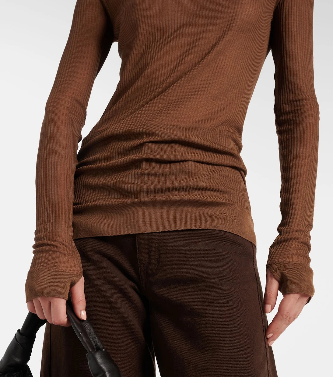 Lemaire - Ribbed-knit turtleneck top