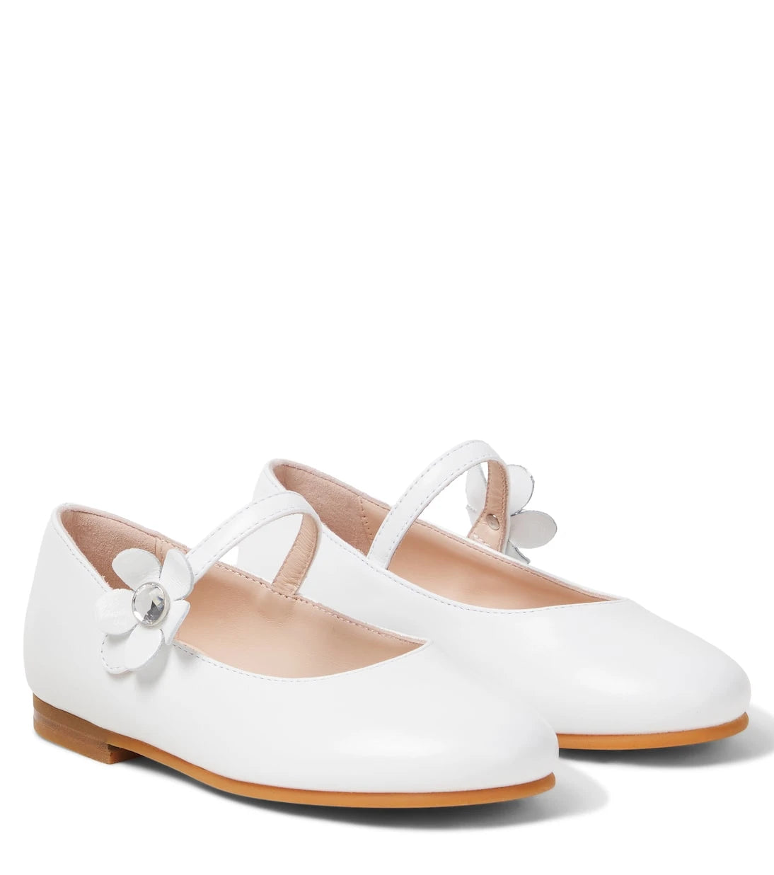 Il Gufo - Embellished leather ballet flats