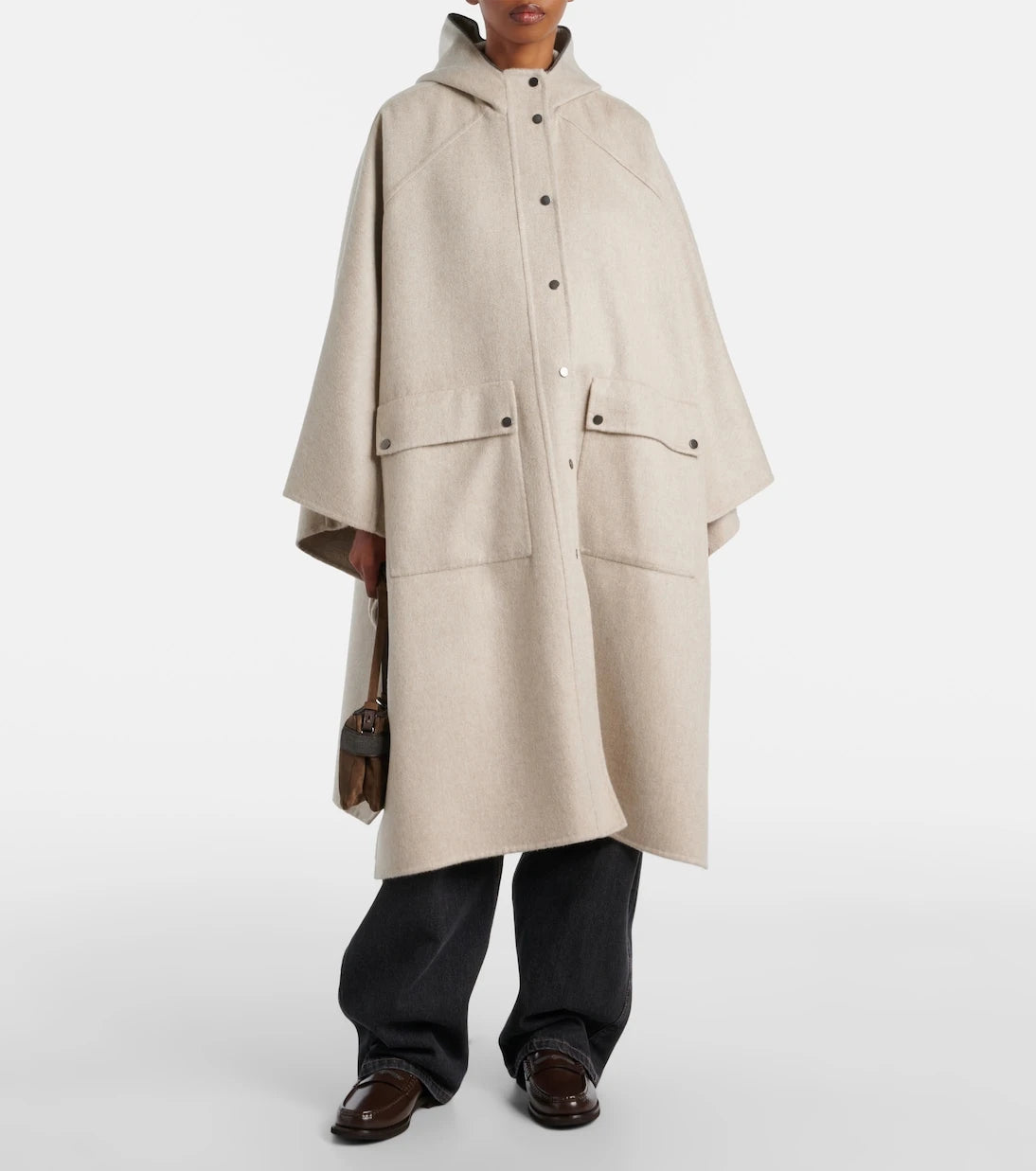 Brunello Cucinelli - Kapüşonlu kaşmir pelerin