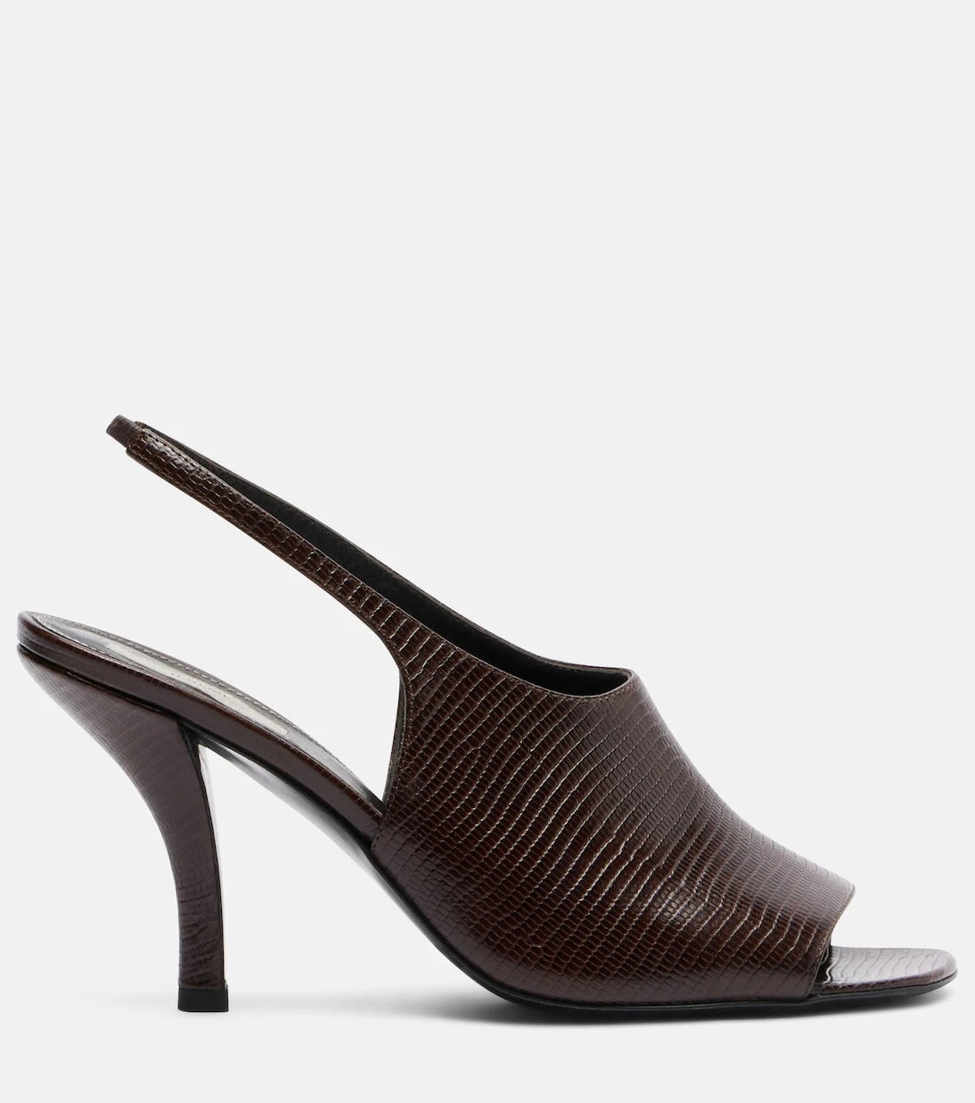 Toteme - Embossed leather slingback sandals