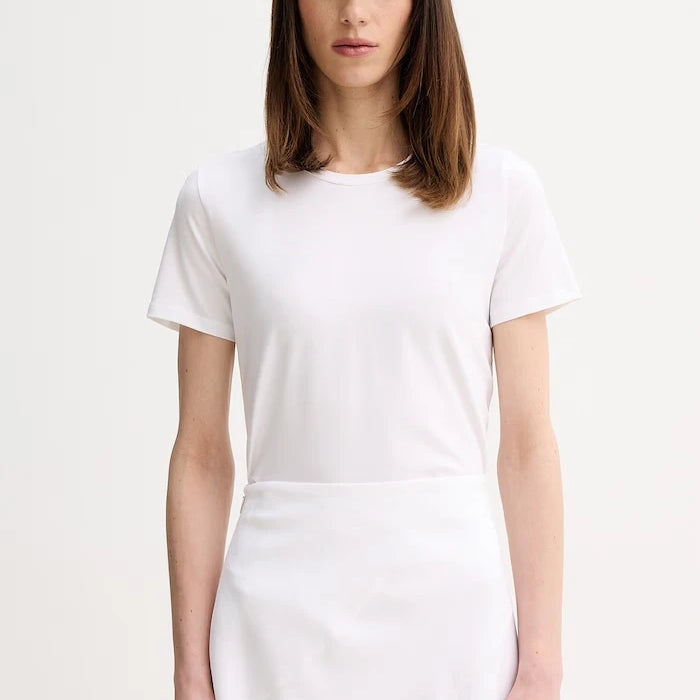 MM by Max Mara тениска basic дамска от памук с еластан MULINO