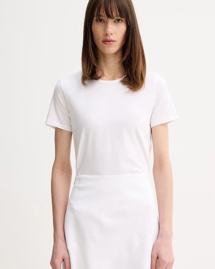 MM by Max Mara тениска basic дамска от памук с еластан MULINO