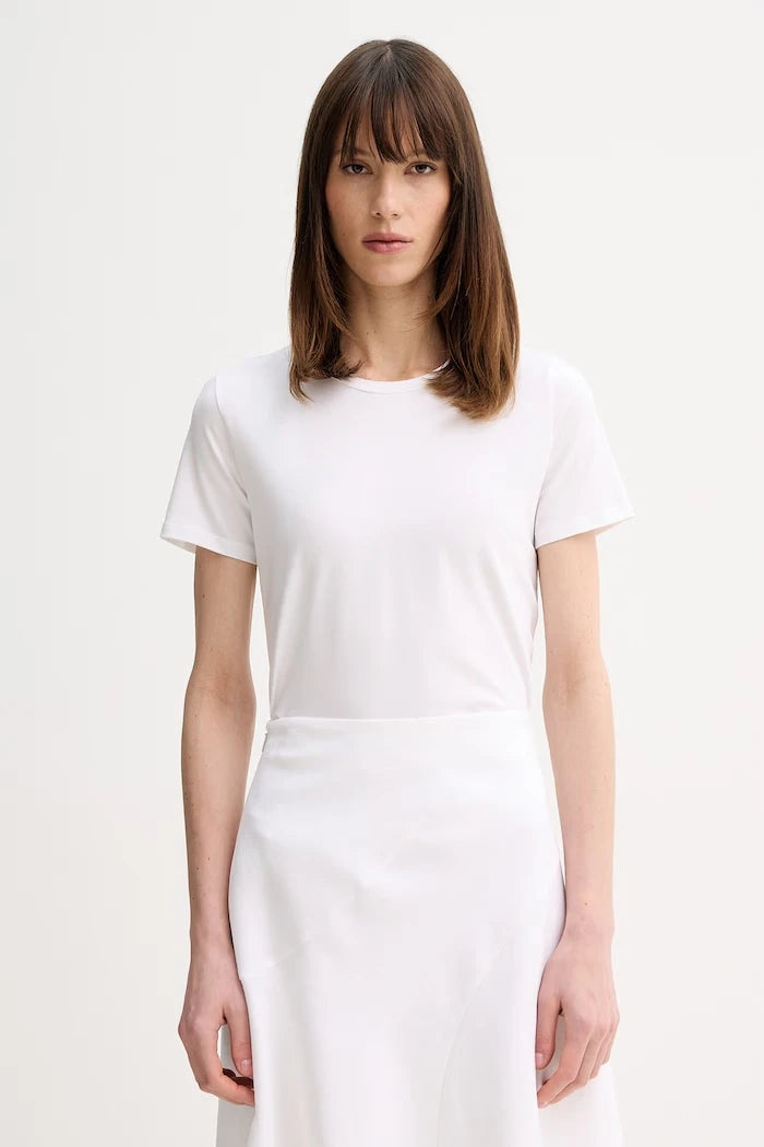 MM by Max Mara тениска basic дамска от памук с еластан MULINO