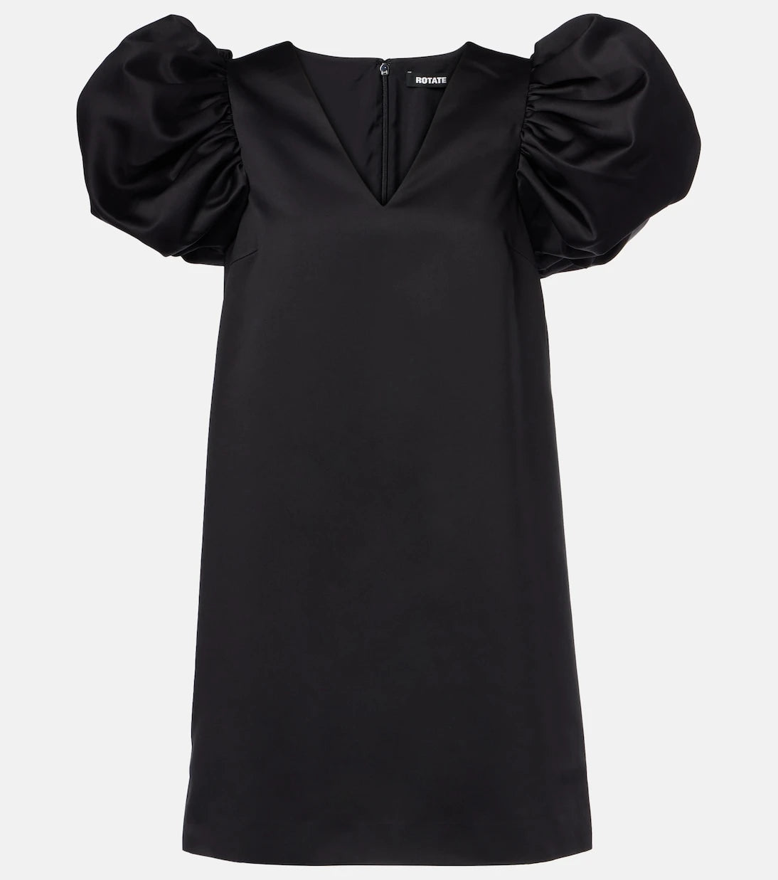 Rotate - Puff-sleeve satin minidress