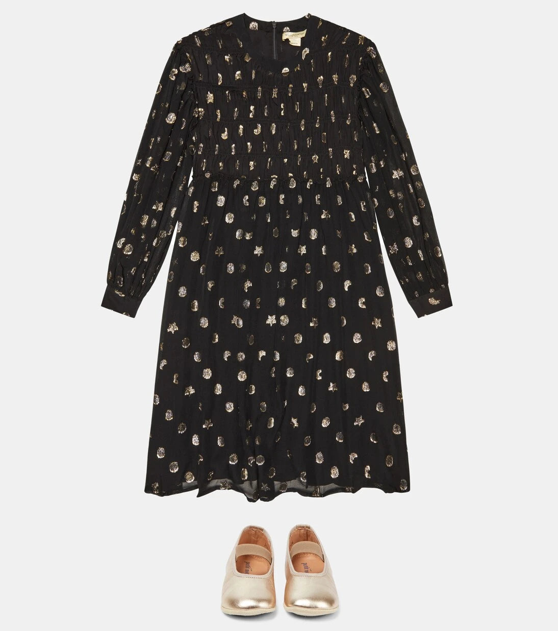 Stella McCartney Kids - Fil coupé silk-blend dress