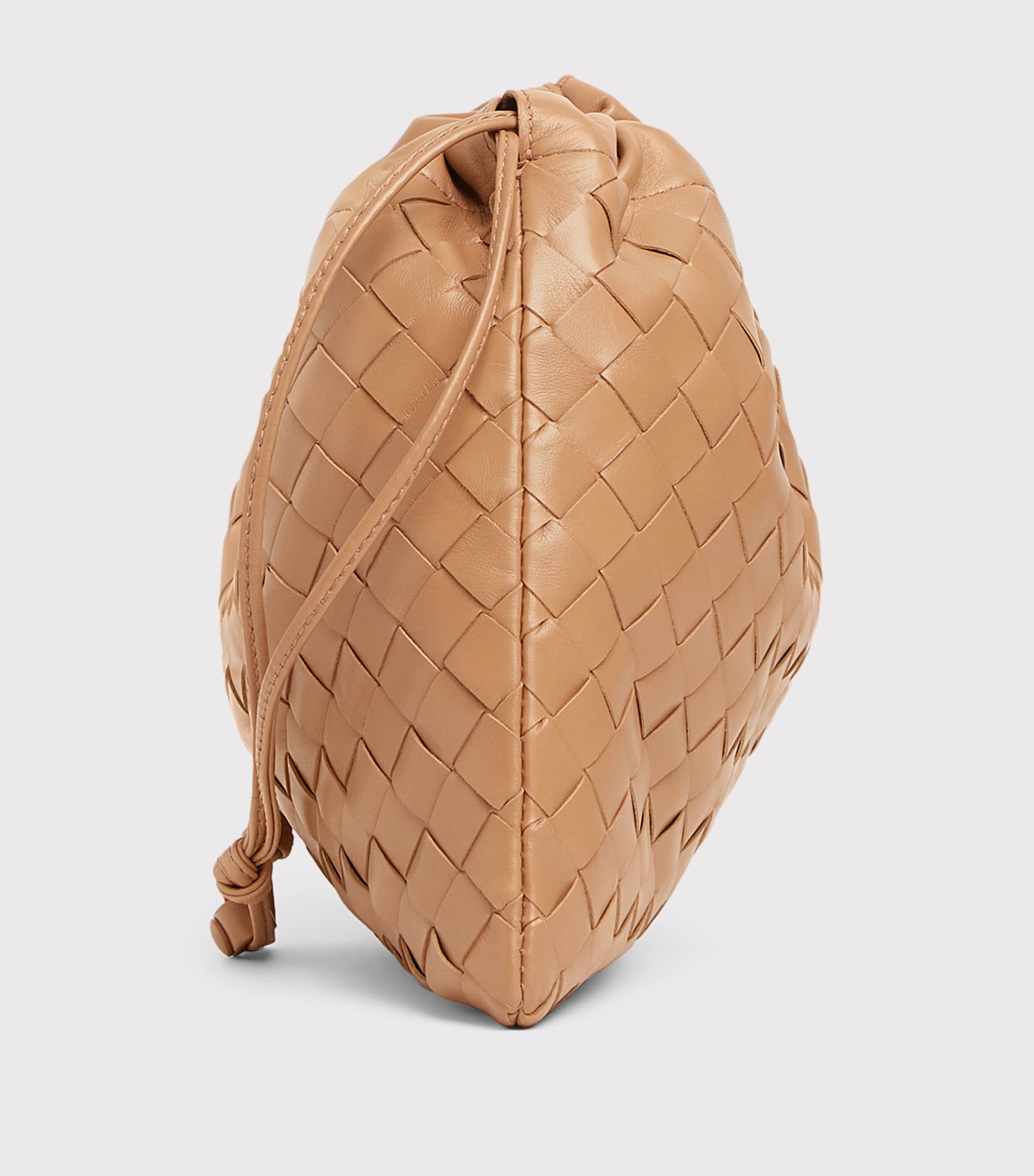 Neutral Calfskin Dustbag Clutch Bag