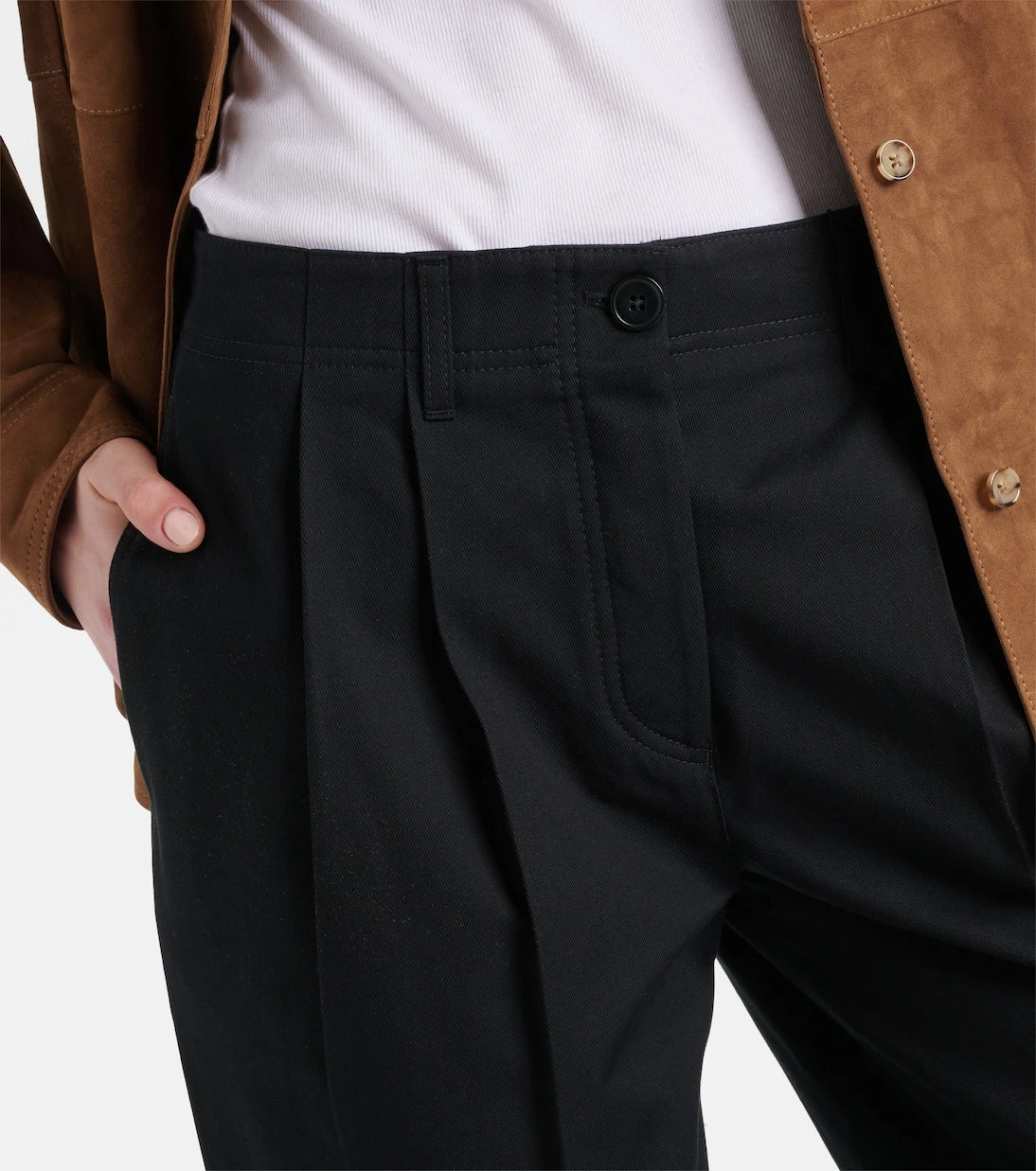 Toteme - Cotton twill wide-leg pants