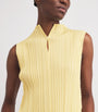 Pleats Please Issey Miyake Orange Mellow Pleats Top