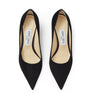 Jimmy Choo Black Love 85 Suede Pumps