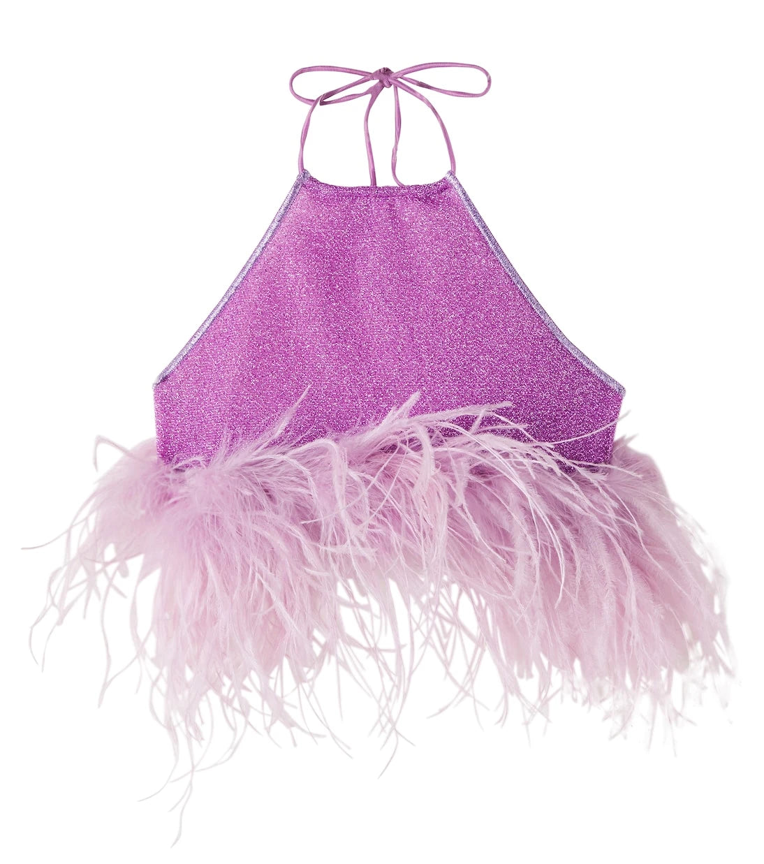 Oséree Kids - Lumière Plumage feather-trimmed top