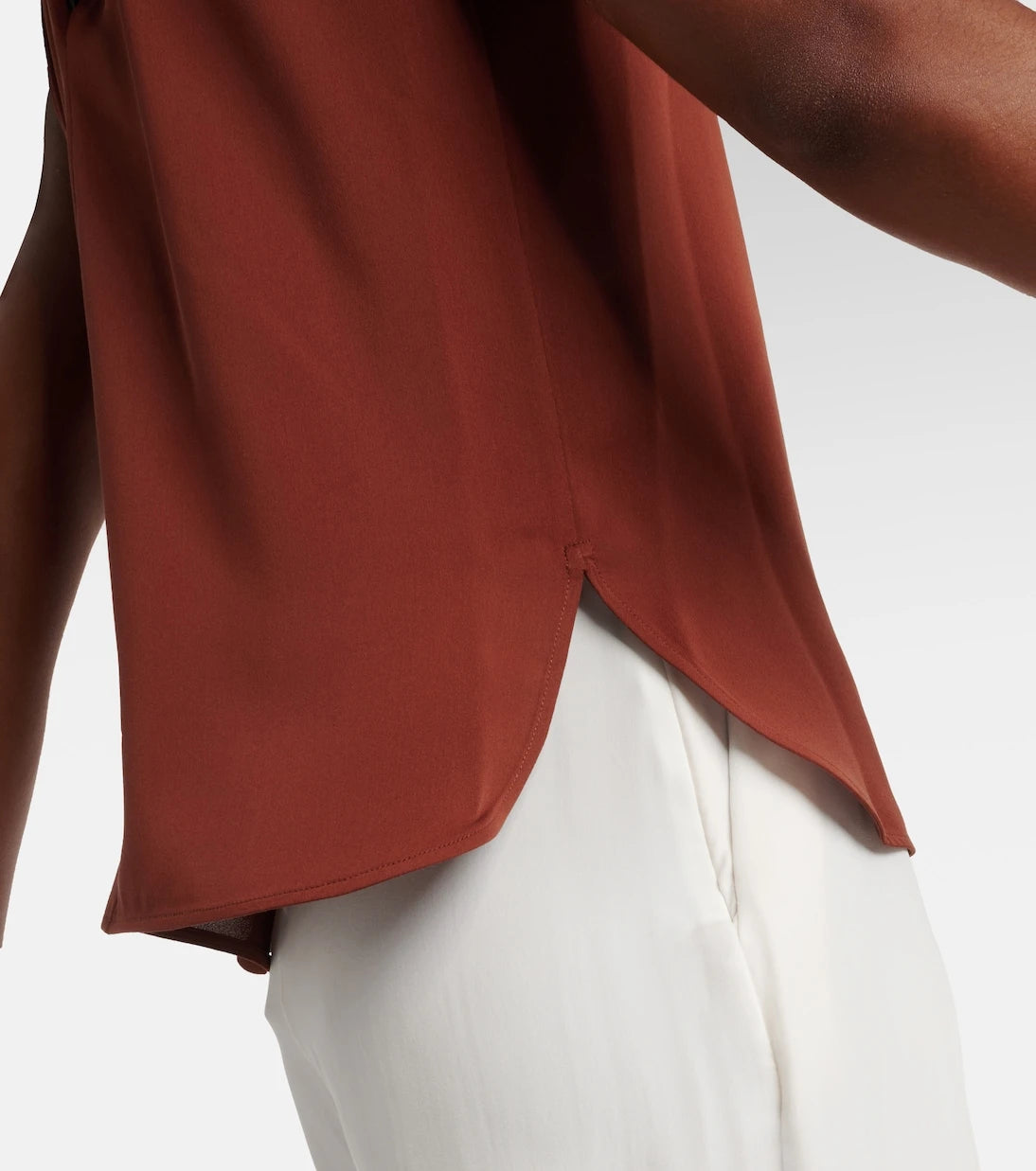 Max Mara - Memore halterneck silk top