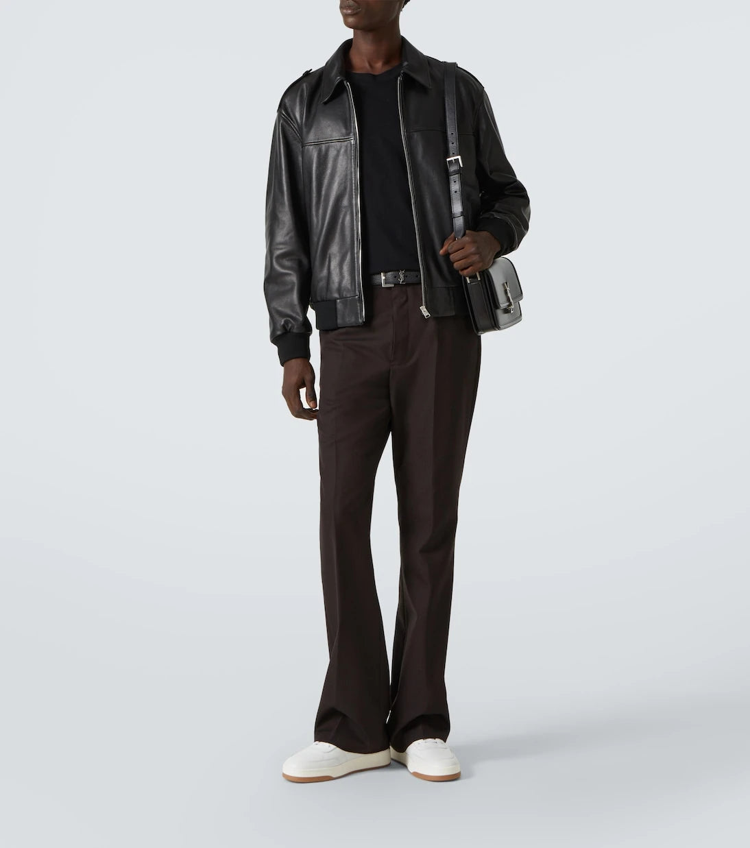 Saint Laurent - SL/61 logo leather low-top sneakers