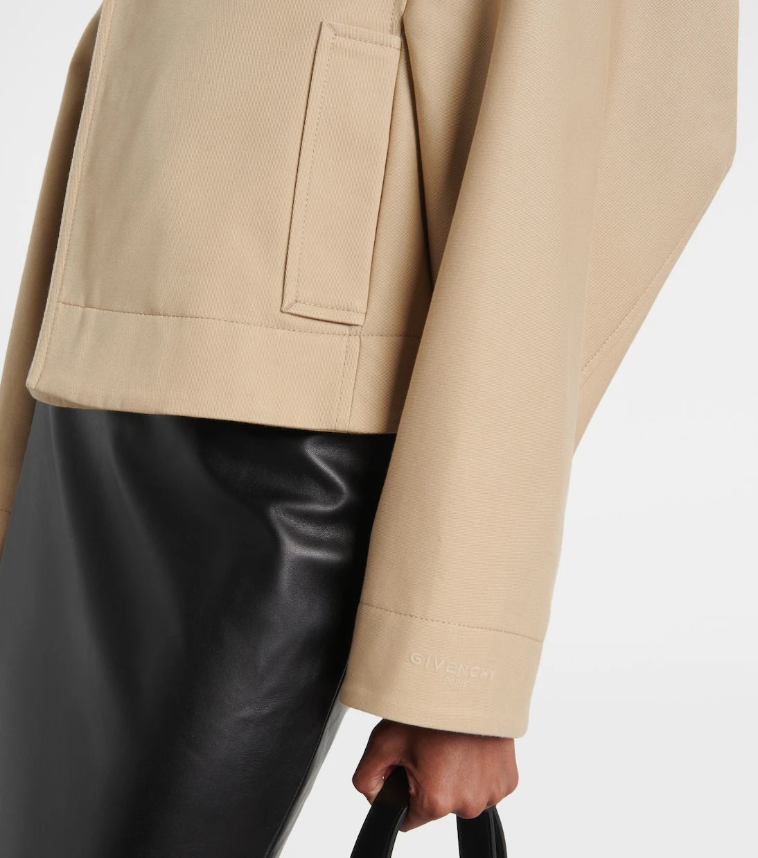 Givenchy - Cropped cotton and wool jacket