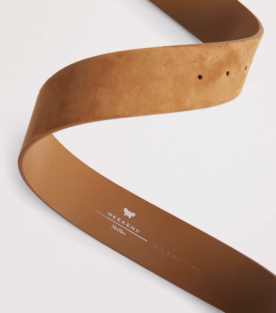 Brown Suede Tonal Belt