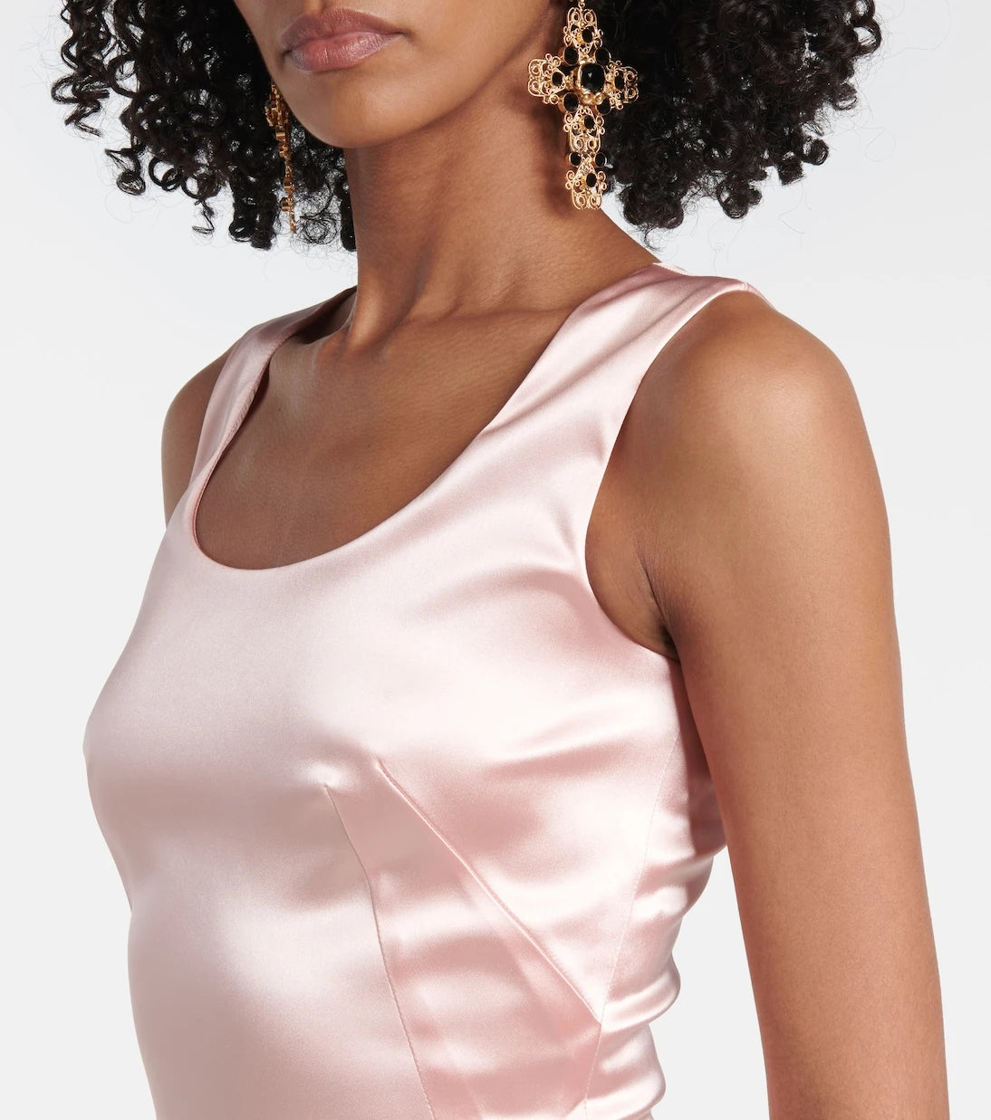 Dolce&Gabbana - Satin midi dress