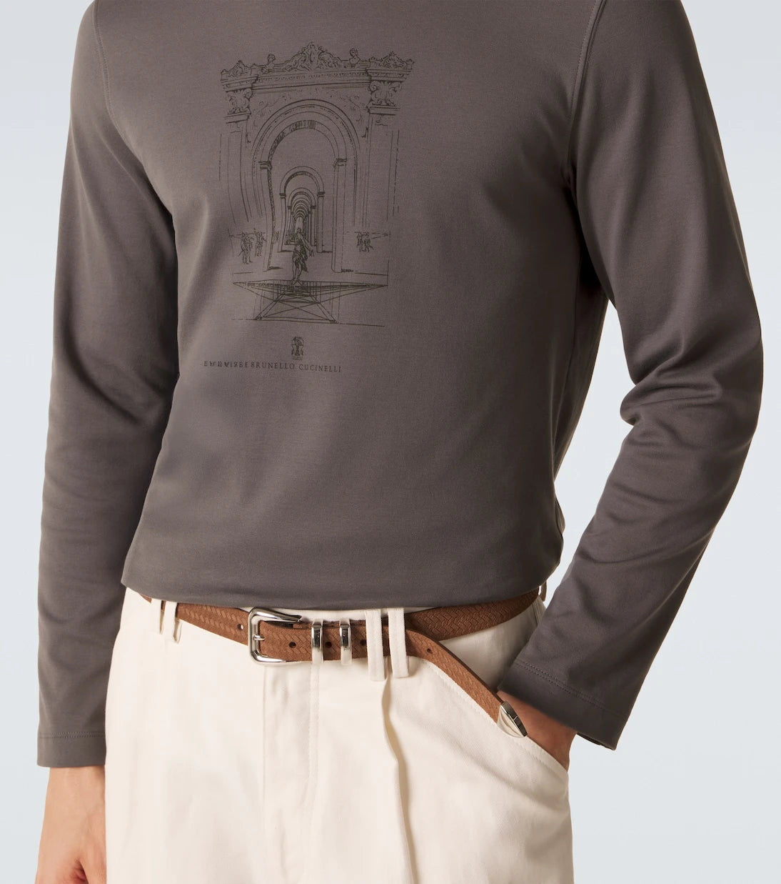 Brunello Cucinelli - Printed cotton jersey T-shirt