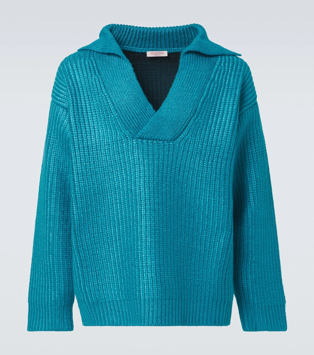 Valentino - Ribbed-knit silk-blend sweater