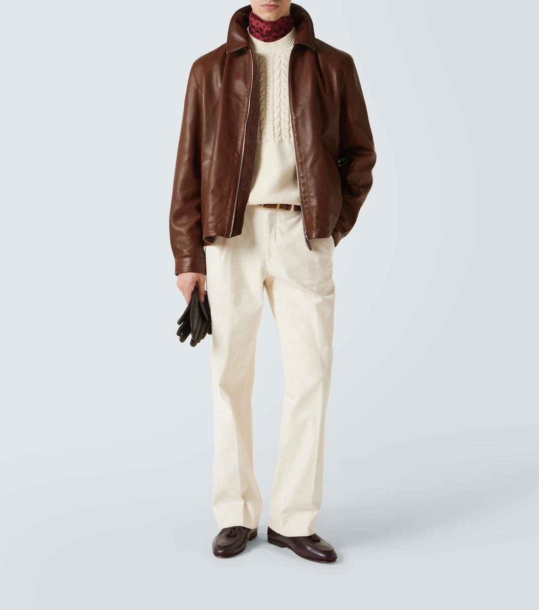 Dunhill - Cable-knit cotton sweater