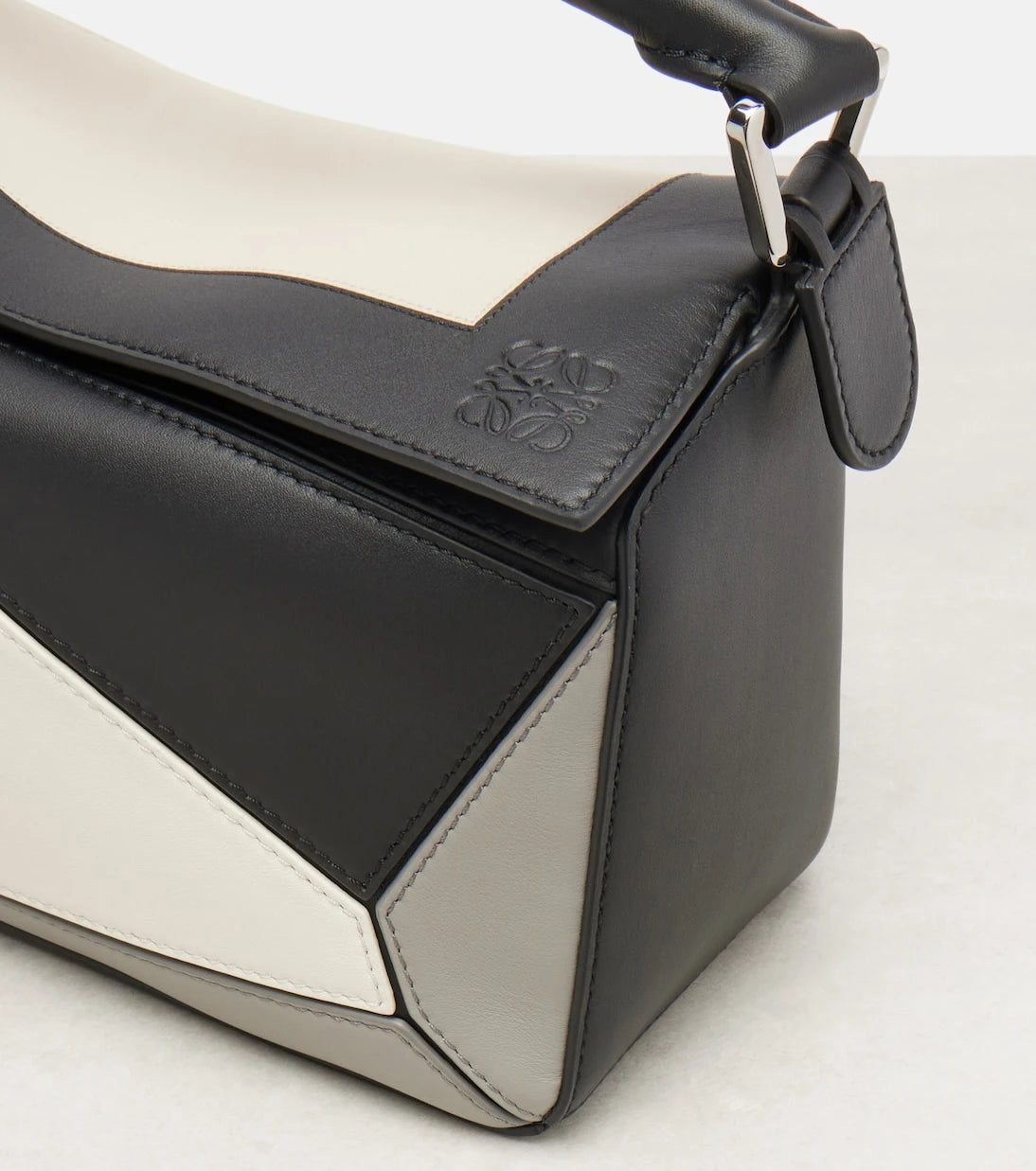 Loewe - x Albers Puzzle Small leather tote bag