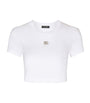 Dolce & Gabbana Multi Logo Crop T-Shirt