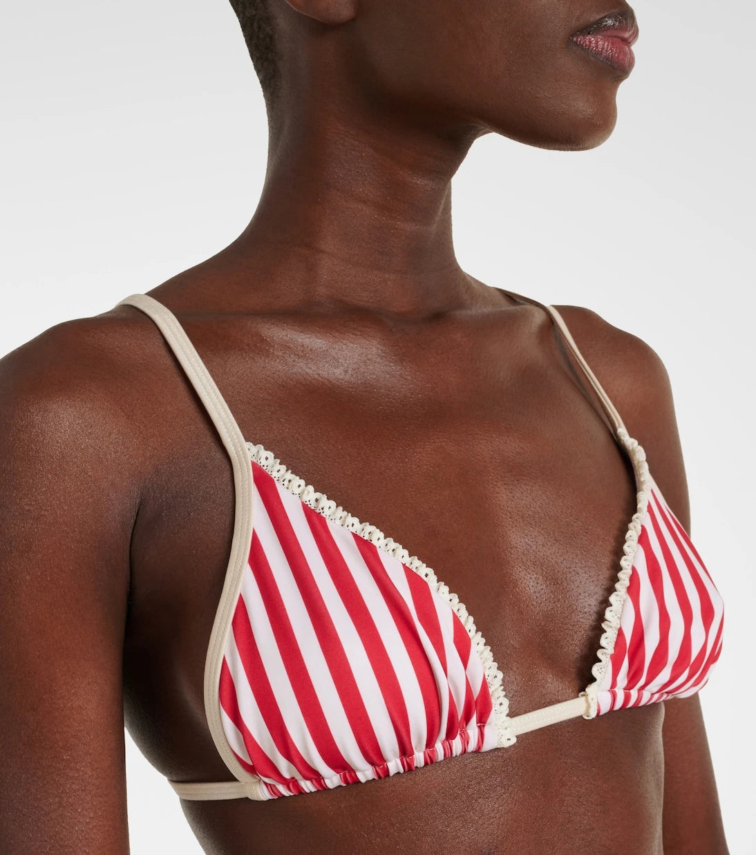 Bananhot - Candy striped triangle bikini top