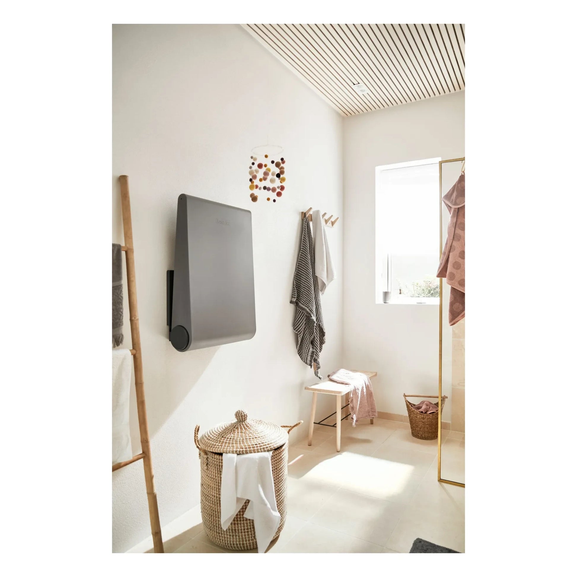 Leander - Wally Wall-mounted Changing Table | Grey