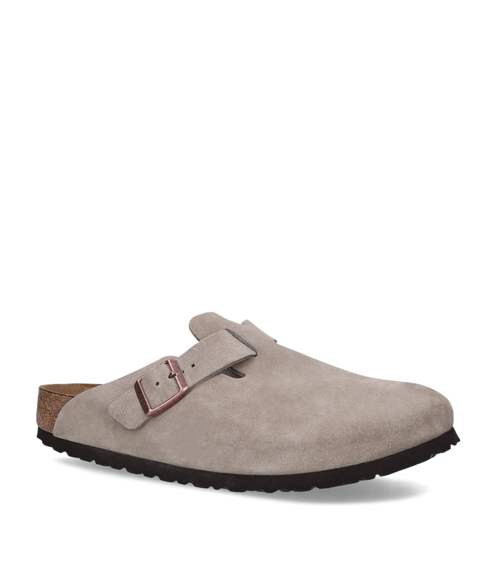 Suede Boston Clogs