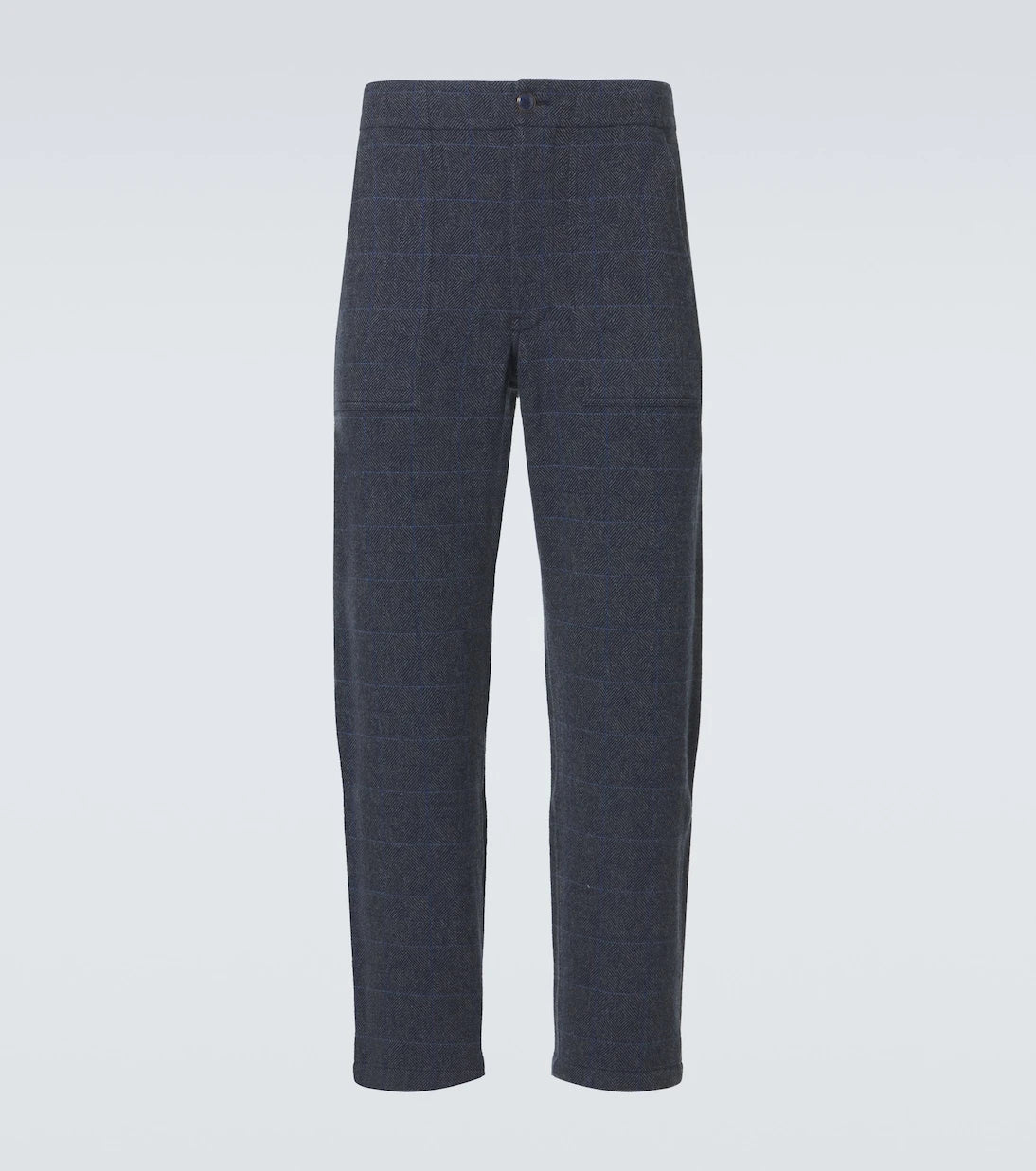God's True Cashmere - Herringbone checked cashmere straight pants