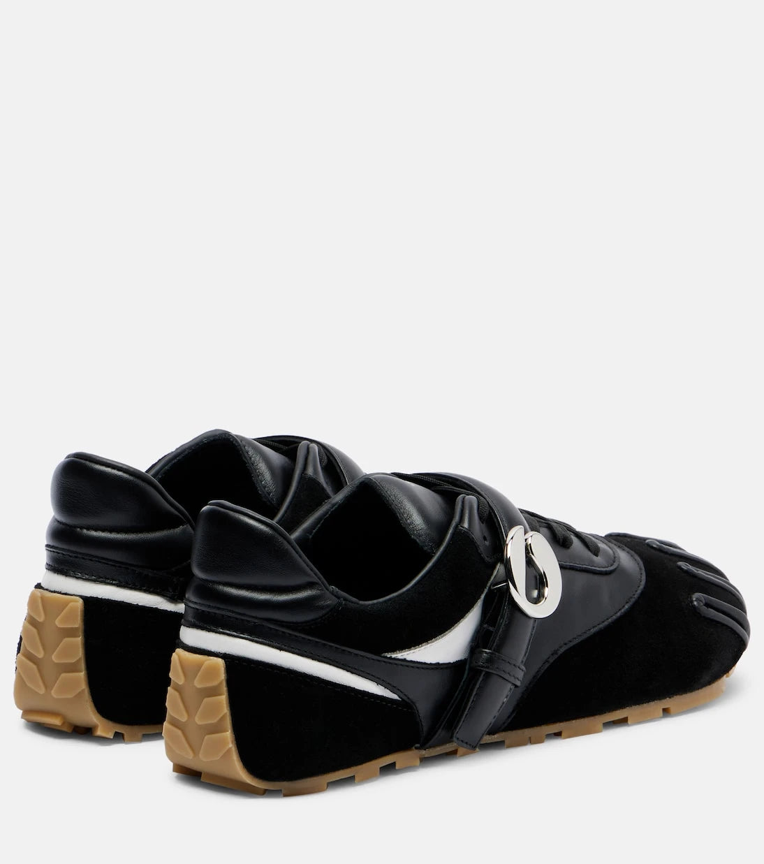 Coperni - Leather-trimmed suede sneakers