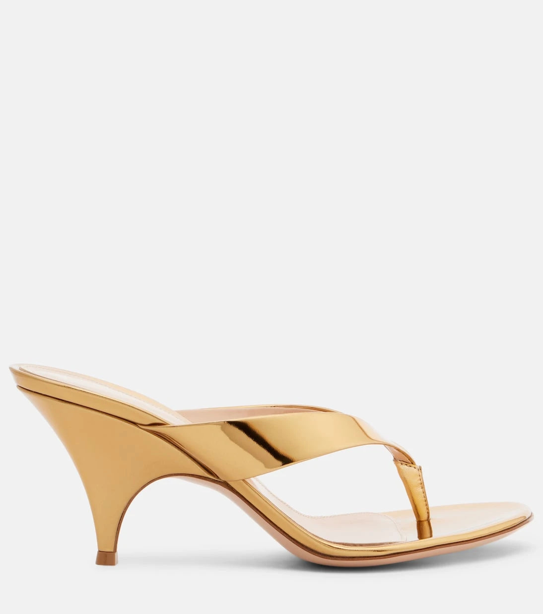 Gianvito Rossi - Sofia metallic leather mules
