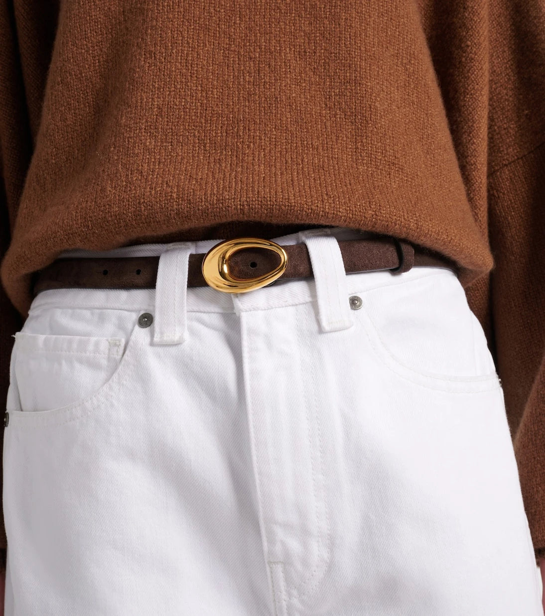 Khaite - Olivia suede belt