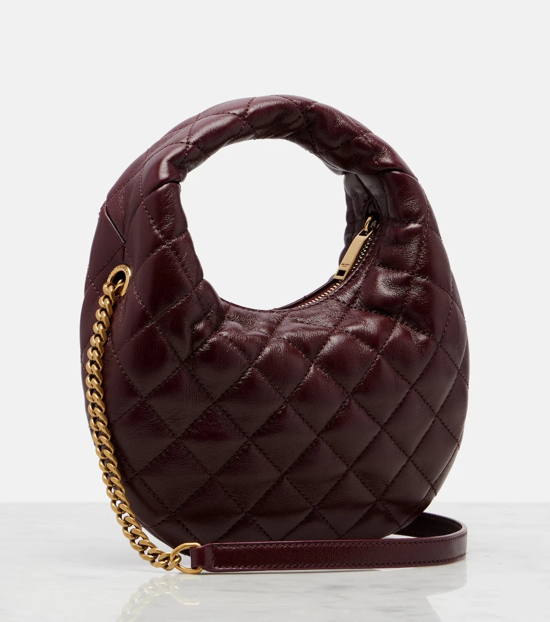 Saint Laurent - Icarino Mini leather top-handle bag