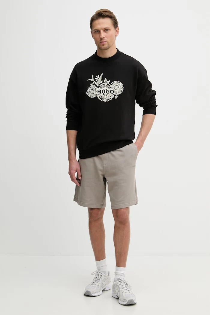 HUGO Erkek Pamuklu Sweatshirt Darony
