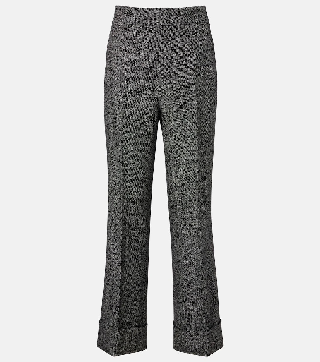 Gucci - High-rise wool straight pants