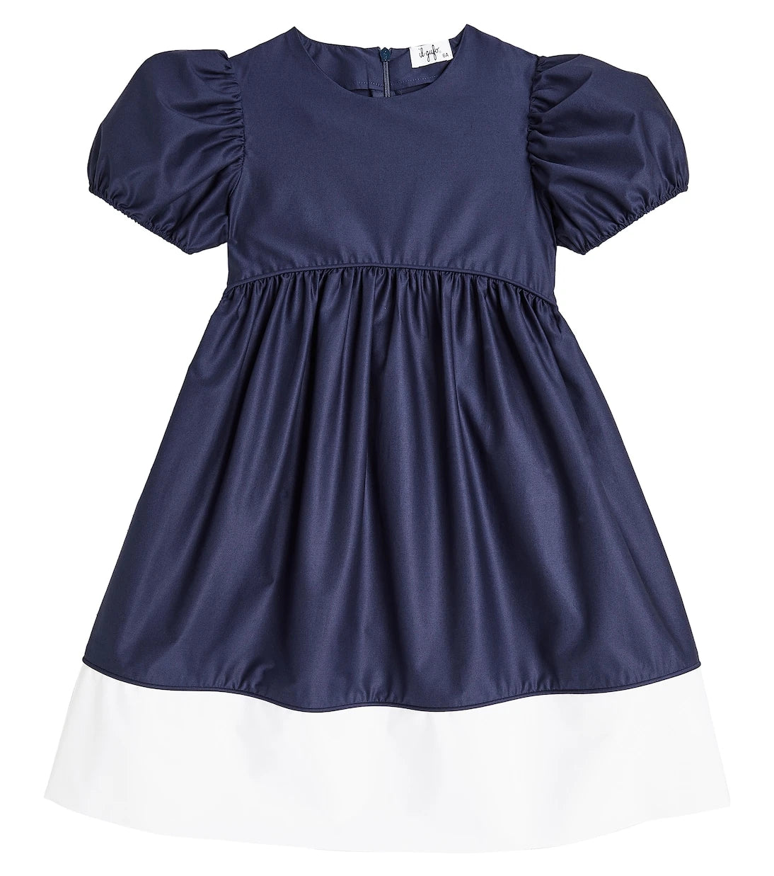 Il Gufo - Puff-sleeve cotton-blend dress