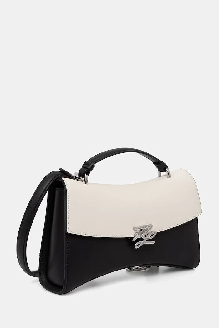 Karl Lagerfeld чанта тип багета дамска от кожа K/AUTOGRAPH