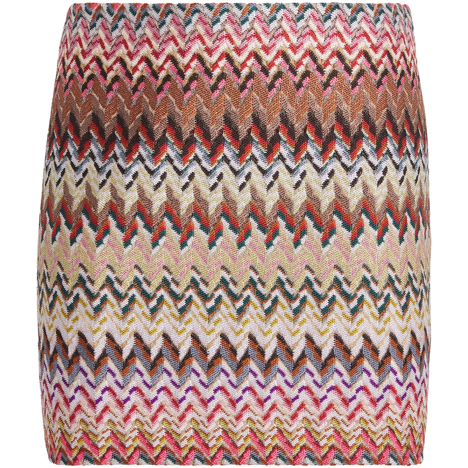 Multi Zigzag Mini Skirt