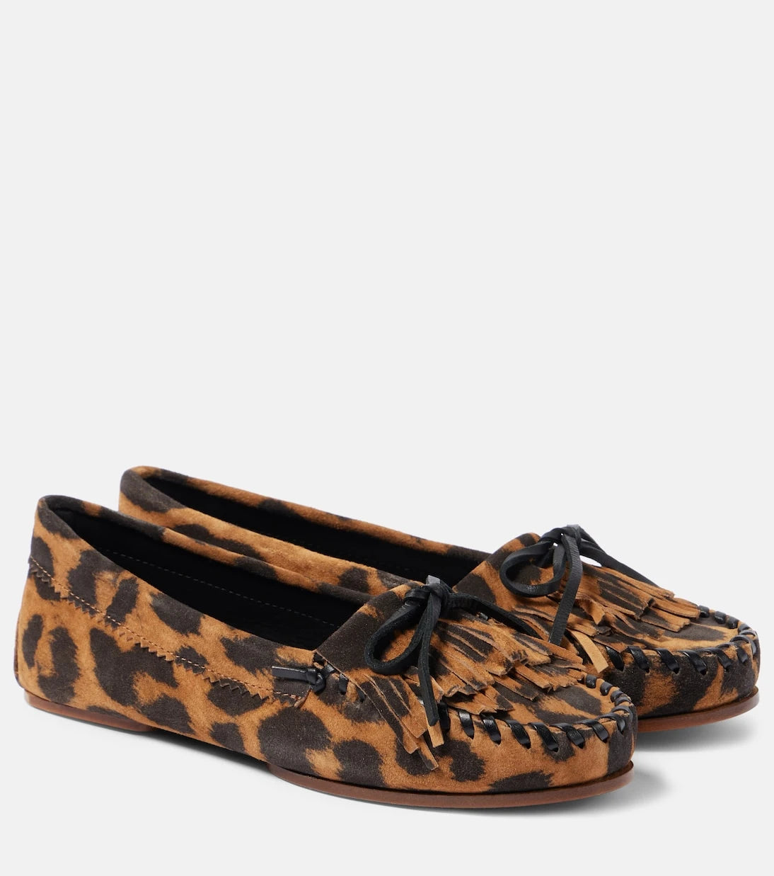 Paris Texas - Indie leopard-print suede loafers