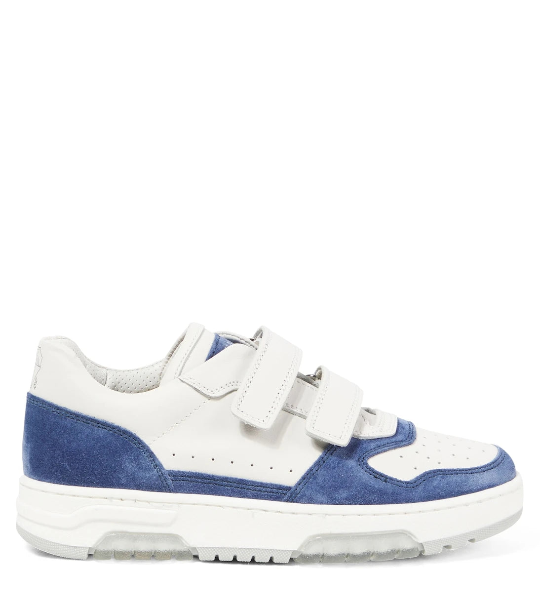 Brunello Cucinelli Kids - أحذية رياضية جلدية مُزيّنة بالشمواه
